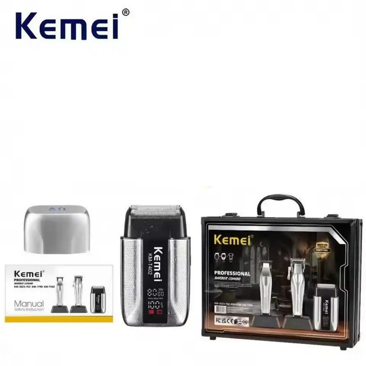ماشین اصلاح موی سر و صورت شارژی کیمی مدل S3 km-3023-702 km-1798 km-T402 مجموعه 3 عددی