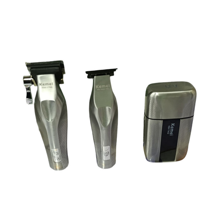 ماشین اصلاح موی سر و صورت شارژی کیمی مدل S3 km-3023-702 km-1798 km-T402 مجموعه 3 عددی