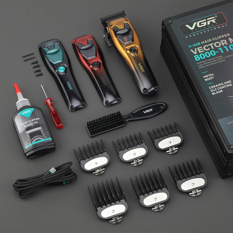 ماشین اصلاح موی سر شارژی وی جی ار مدل V-668