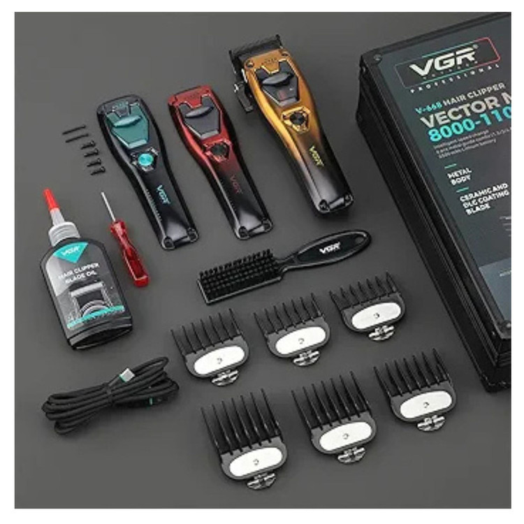 ماشین اصلاح موی سر شارژی وی جی ار مدل V-668