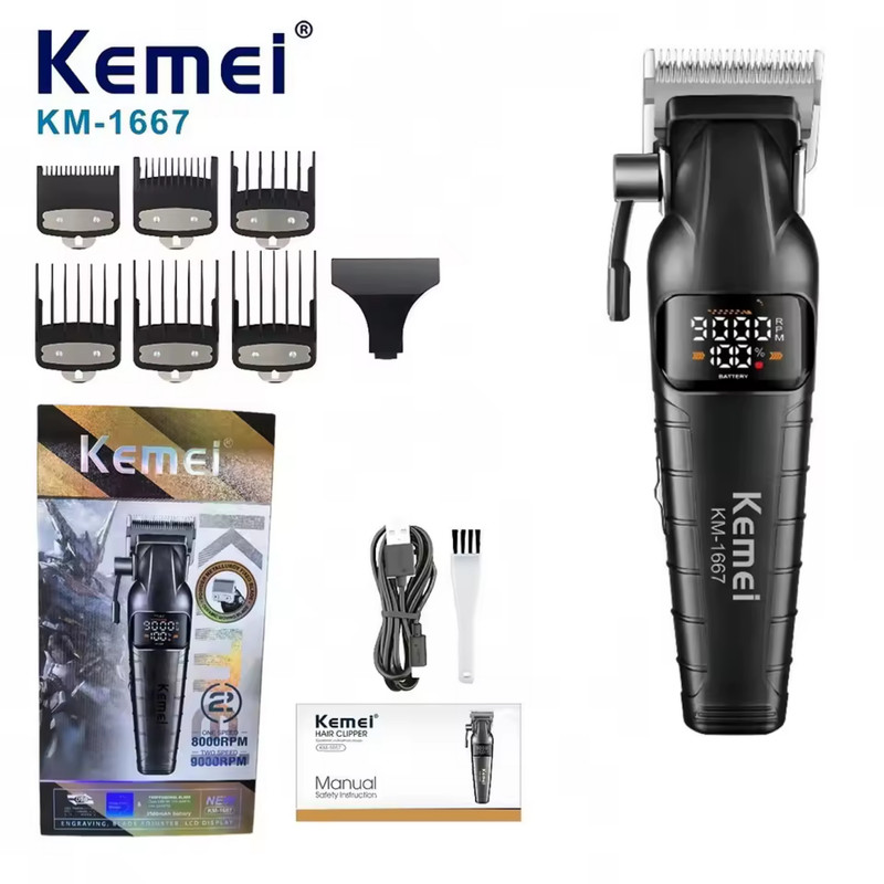 ماشین اصلاح موی سر و صورت شارژی کیمی مدل km-1667