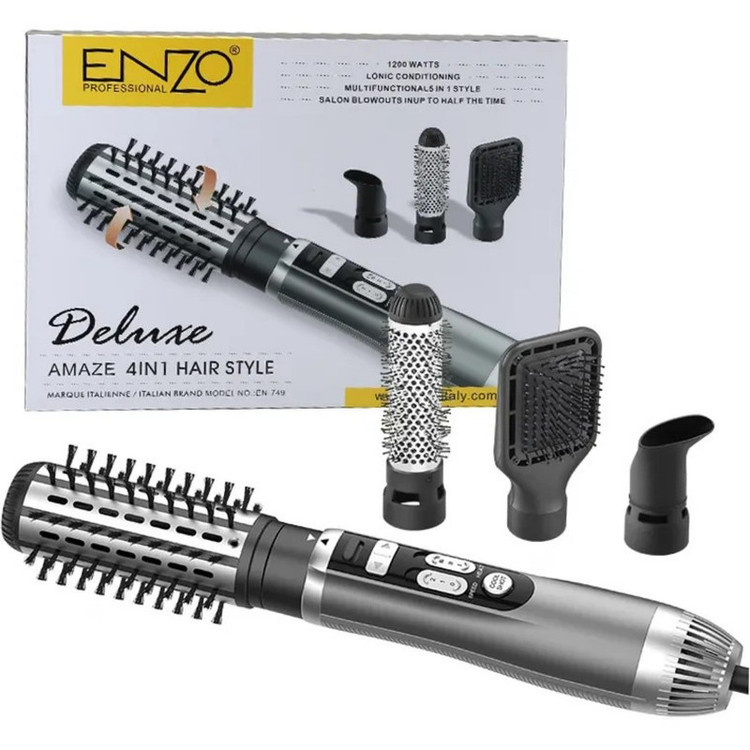 سشوار برسدار چرخشی 1200 وات انزو پروفیشینال مدل EN-749 4in1