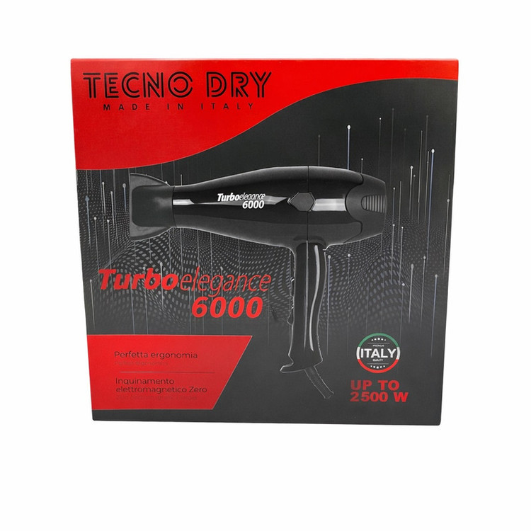 سشوار حرفهای 2500 وات تکنو درای مدل Turbo Elegance 6000