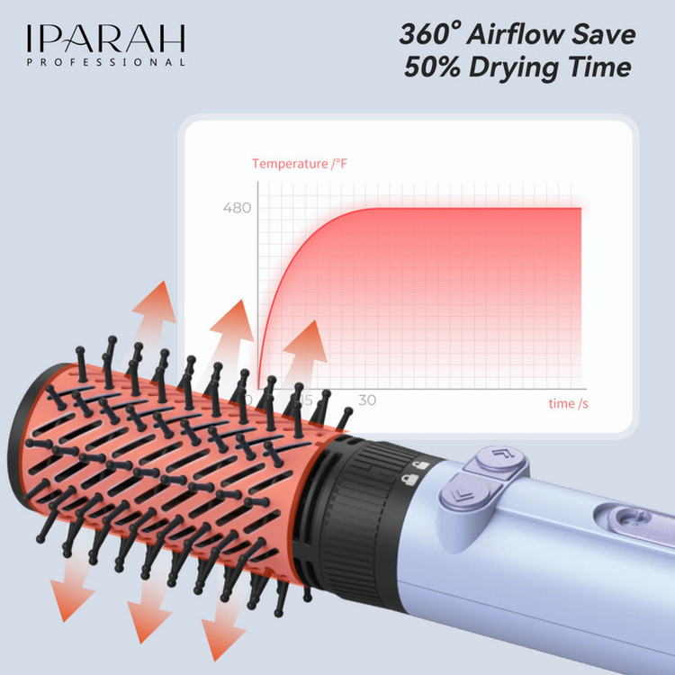 سشوار برسدار چرخشی 1200 وات ای پاراه مدل P-269 2in1