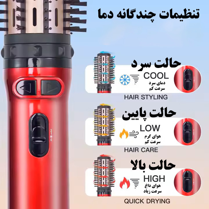 سشوار برسدار چرخشی هاتکر مدل HT-302