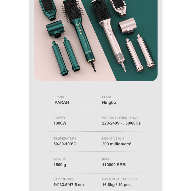 سشوار برسدار حالتدهنده 1300 وات ای پاراه مدل P-505 5in1