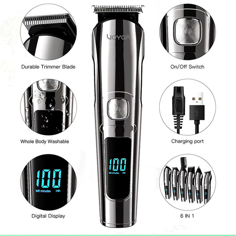 ماشین اصلاح موی سر و صورت شارژی وویور مدل FK-8688T