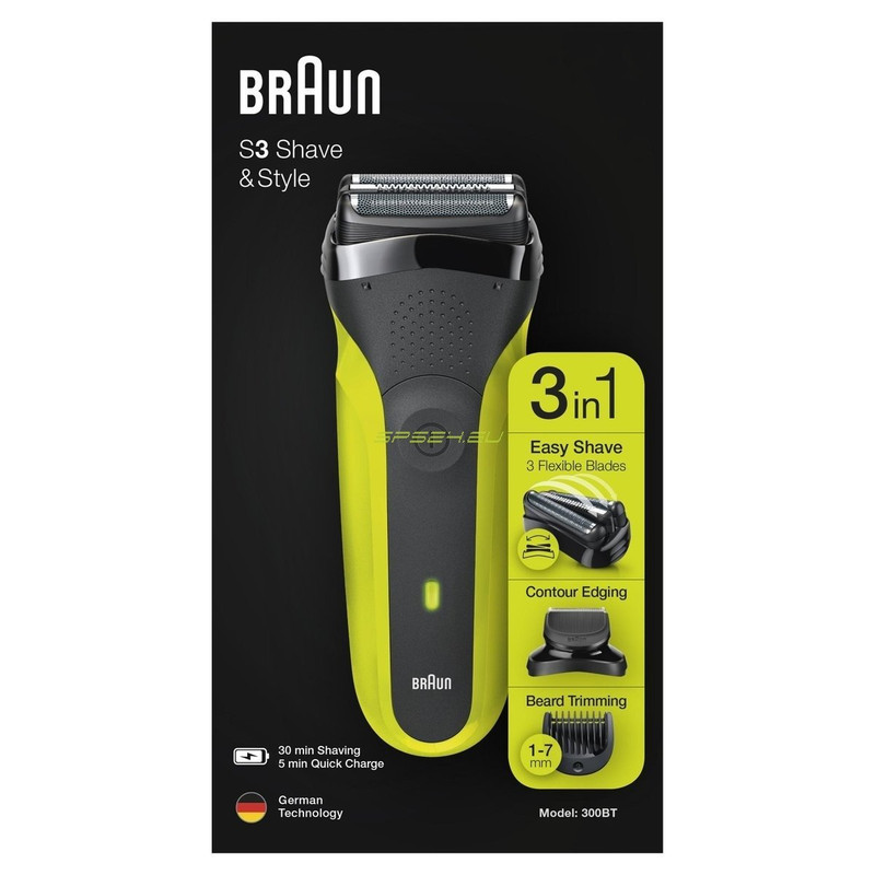 ماشین اصلاح موی صورت براون شارژی مدل S3 300BT