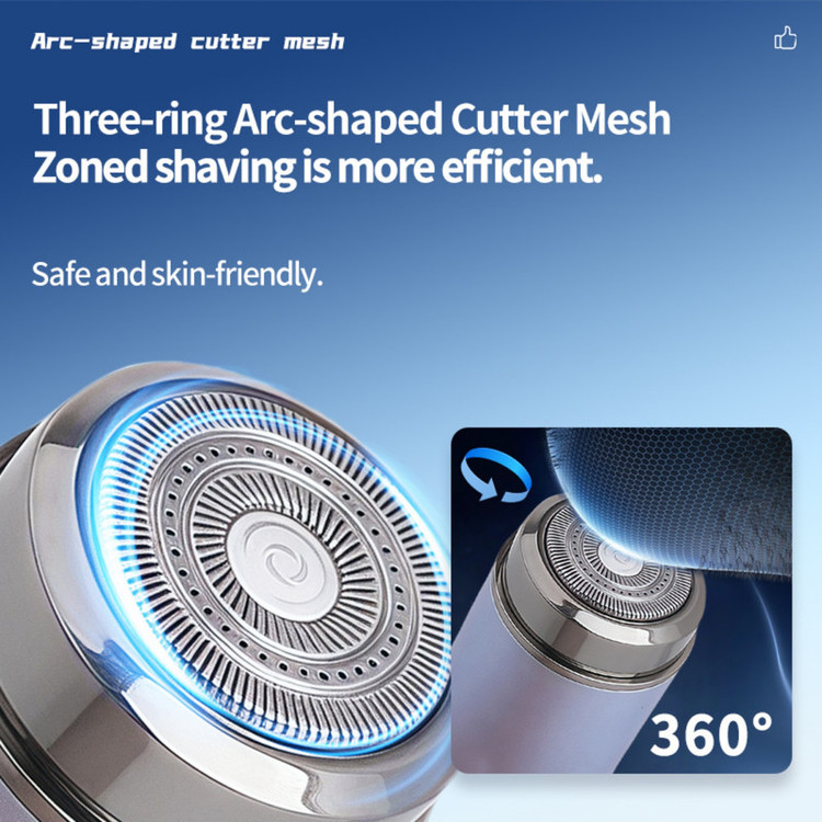 ماشین اصلاح موی صورت شارژی کیمی مدل KM-T390 3in1 مجموعه 2 عددی