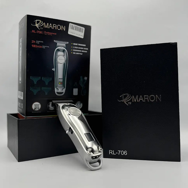 ماشین اصلاح موی سر و صورت پرومارون مدل RL706، اصلاح به صورت تریم، قابلیت اصلاح به صورت صفر، منبع انرژی با باتری قابل شارژ، تکنولوژی اصلاح به صورت صفر زن و خط زن، اندازه اصلاح 2 تا 4