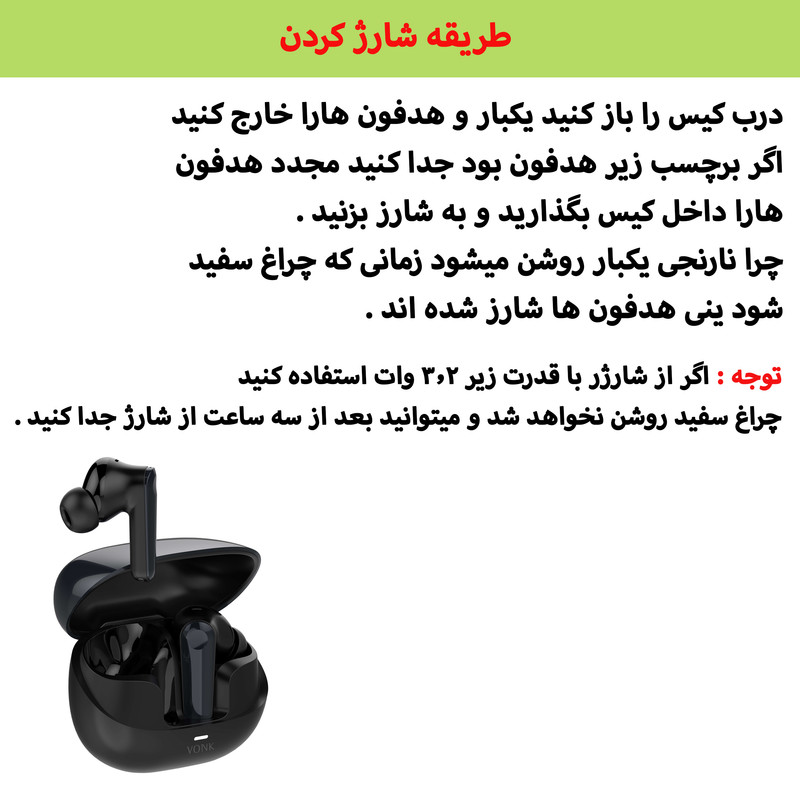 هدفون بلوتوثی وونک مدل M36 ENC