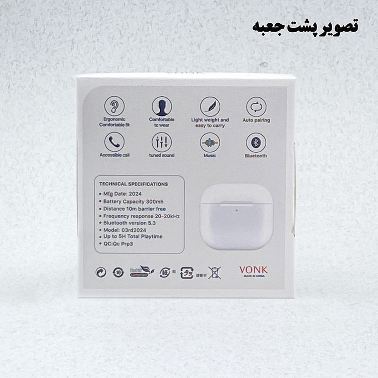 هدفون بلوتوثی وونک مدل TWS 4 - LB