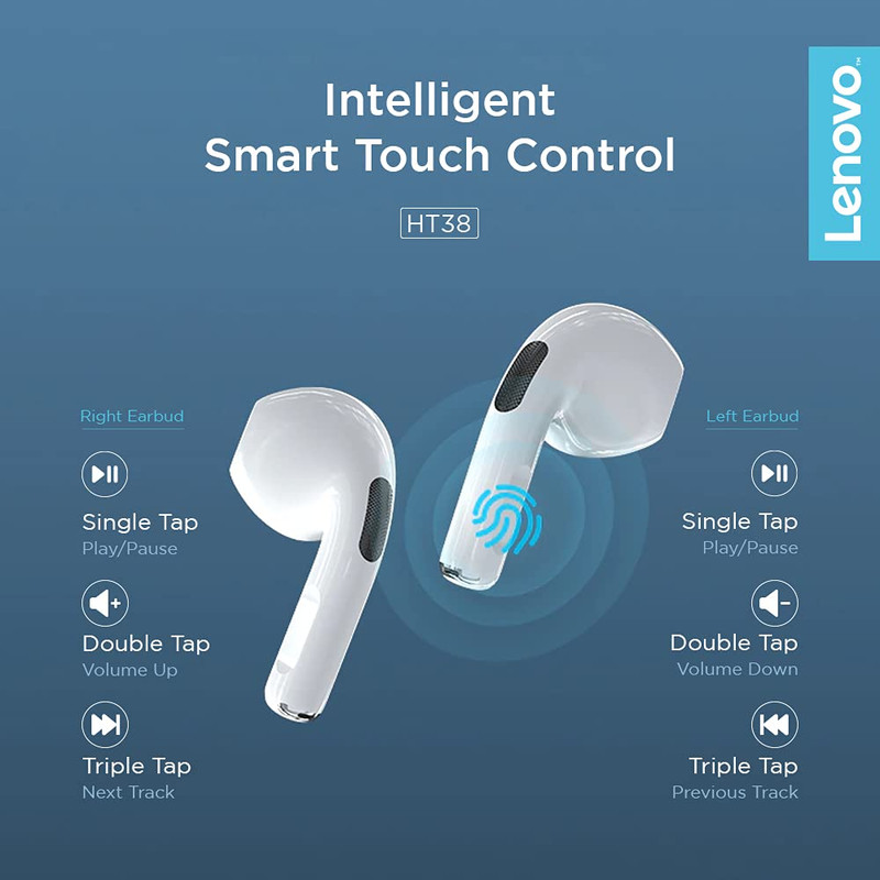 هدست بلوتوثی لنوو مدل SSU EARBUDS HT38 NEW 21021