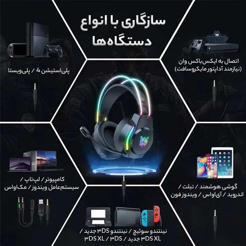 هدست گیمینگ اونیکوما مدل X26