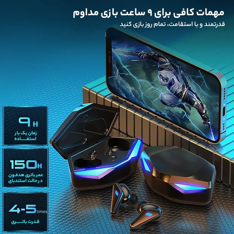 هدفون بلوتوثی دوپریم مدل k55 pro+ 2025