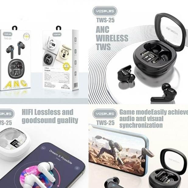 هدفون مخصوص بازی بلوتوثی یس پلاس مدل Wireless ANC
