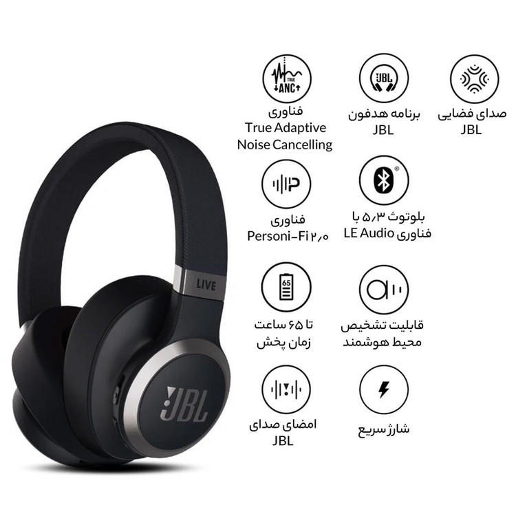 هدفون بلوتوثی جی بی ال مدل Live 770 NC