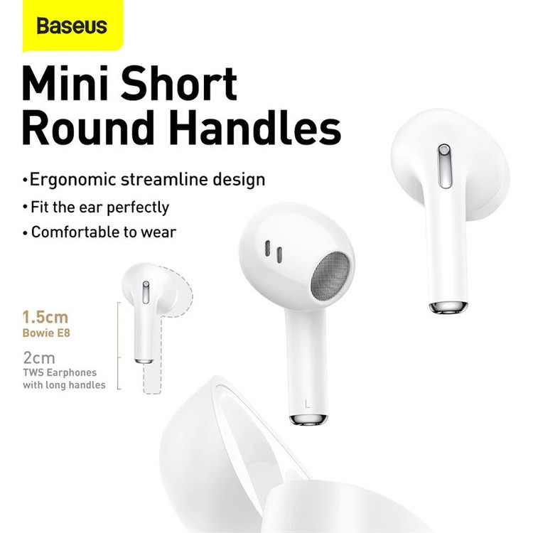 هدفون بی سیم باسئوس مدل MAH Baseus bowie E8 True Wireless Earfones NGE8-01