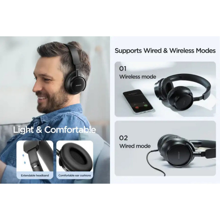 هدست بلوتوثی جوی روم مدل Wireless Headphone OH1 Bt V5.0