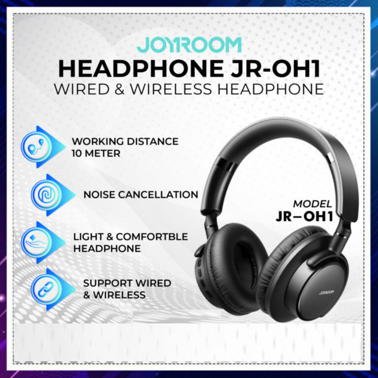 هدست بلوتوثی جوی روم مدل Wireless Headphone OH1 Bt V5.0