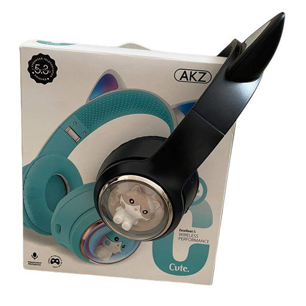 هدست بی سیم مدل گربه ای کد AKZ-60