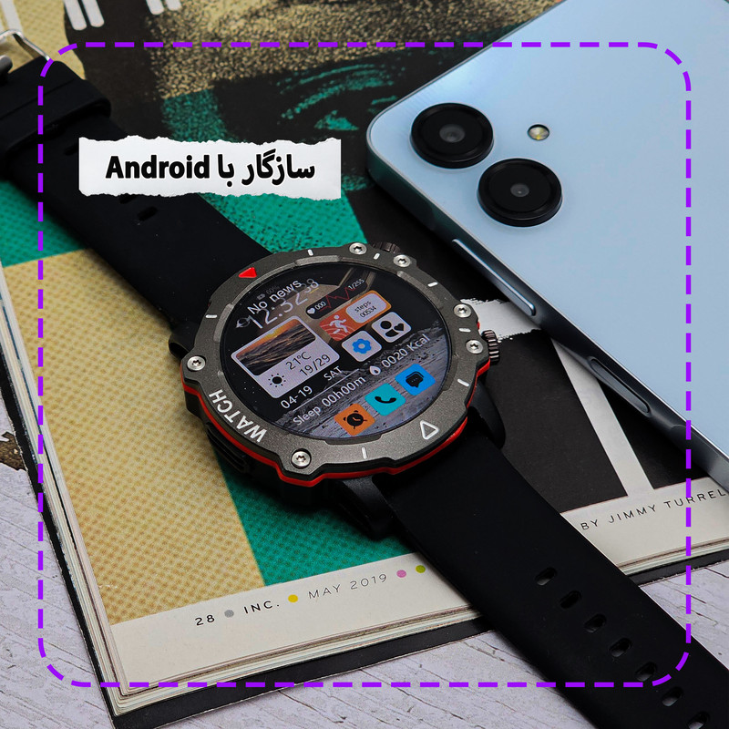 ساعت هوشمند 47 میلی متر ریولینک مدل RL2 pro با سه عدد بند