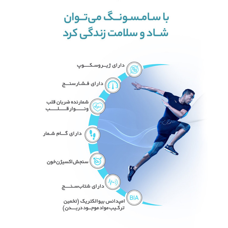 ساعت هوشمند 44 میلیمتری سامسونگ مدل Galaxy Watch4 با بند سیلیکونی