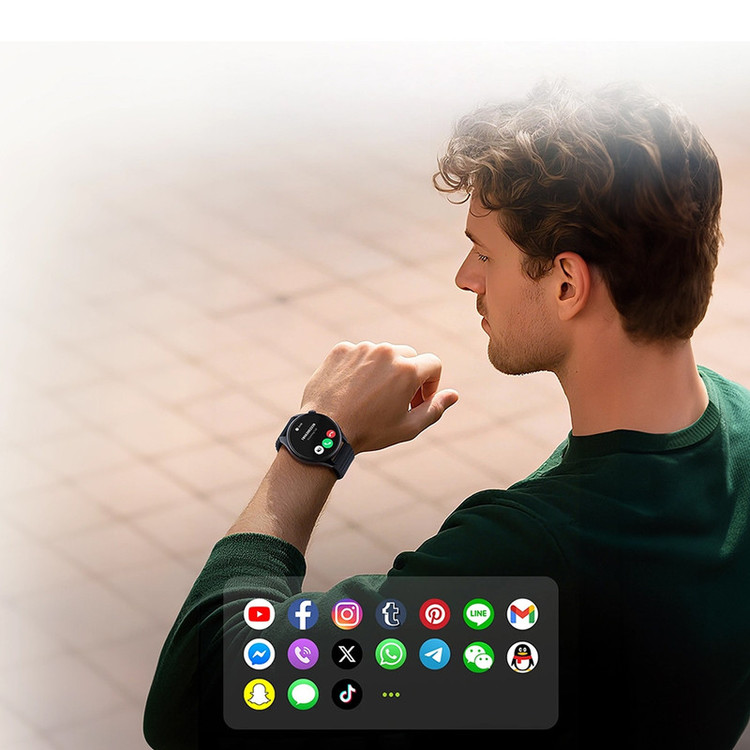 ساعت هوشمند 47 میلیمتری هایلو مدل Watch 4S با بند سیلیکونی