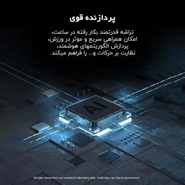 ساعت هوشمند 49 میلی متری کیویوار مدل V-200 با بند سیلیکونی