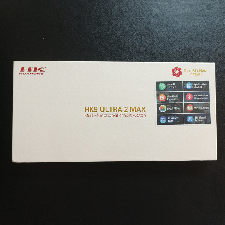 ساعت هوشمند مدل HK9 ULTRA 2 MAX دارای قابلیت های صفحه نمایش رنگی، صفحه نمایش لمسی، کنترل موسیقی (Music Player)، کنترل سطح اکسیژن خون، قابلیت مکالمه از طریق بلوتوث، پشتیبانی از زبان فارسی در منو و سیستمعامل بند سیلیکون
