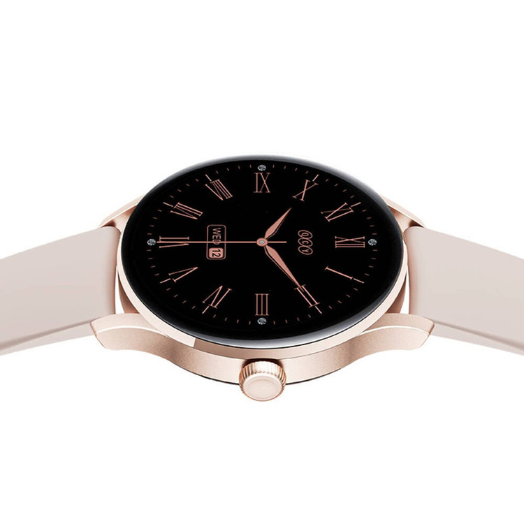 ساعت هوشمند کیو سی وای مدل MSU WATCH ELITE PUNCHING دارای قابلیت های صفحه نمایش رنگی، صفحه نمایش لمسی، کنترل موسیقی (Music Player)، قابلیت مکالمه از طریق بلوتوث بند سیلیکون