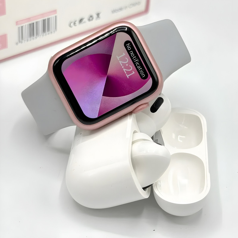 ساعت هوشمند 41 میلی متری ویسمی مدل X33 MINI با بند فلزی به همراه هدفون