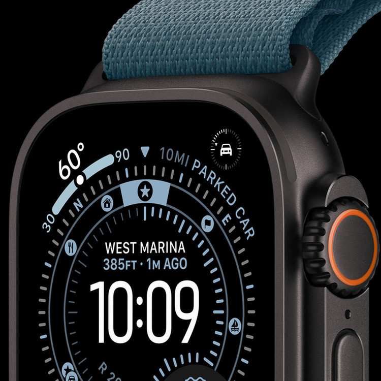 ساعت هوشمند 49 میلی متری اپل مدل Ultra 3 Black Titanium Case با بند Ocean