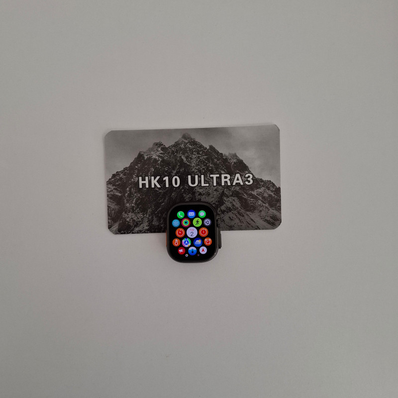 ساعت هوشمند ویرفیت مدل HK10 ultra3، سایز۴۹، دارای قابلیت های کنترل موسیقی، شمارنده ضربان قلب، گام شمار، قابلیت مکالمه مستقیم، پشتیبانی از زبان فارسی، بند سیلیکون