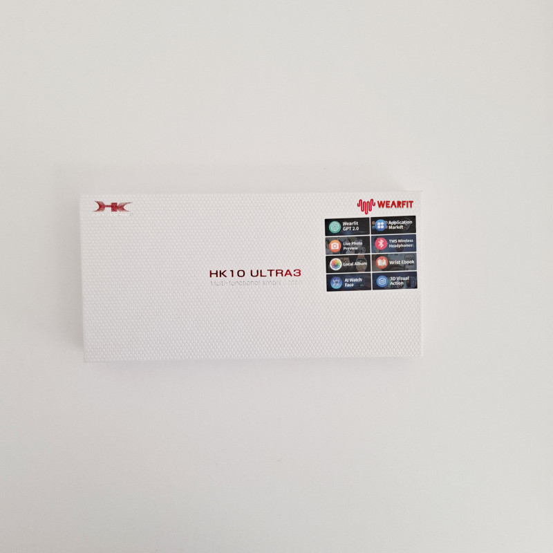 ساعت هوشمند ویرفیت مدل HK10 ultra3، سایز۴۹، دارای قابلیت های کنترل موسیقی، شمارنده ضربان قلب، گام شمار، قابلیت مکالمه مستقیم، پشتیبانی از زبان فارسی، بند سیلیکون