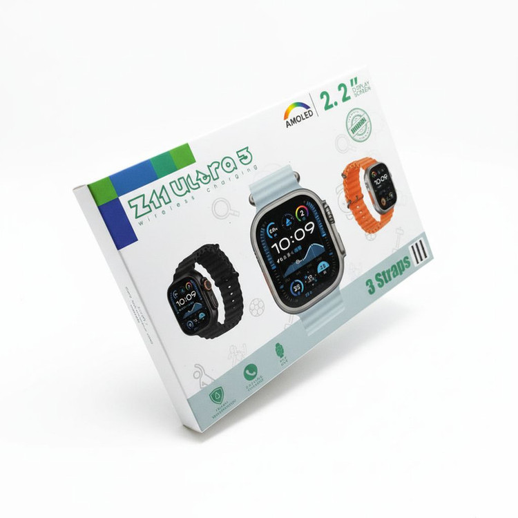 ساعت هوشمند 49 میلی متری Z11 ULTRA مدل 3Straps با بند سیلیکونی