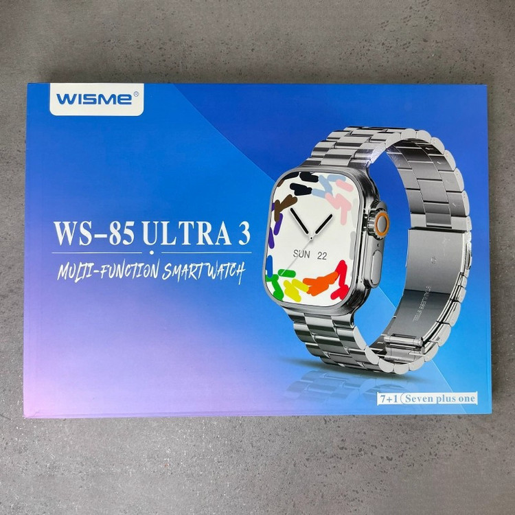 ساعت هوشمند ۴۸ میلی متری ویسمی مدل WS 85 ULTRA3 با بند فلزی