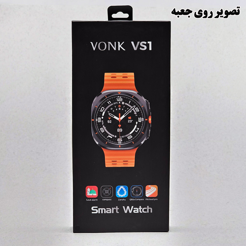 ساعت هوشمند 47 میلی متر وونک مدل VS1 با بند سلیکون