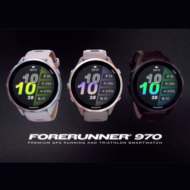 ساعت هوشمند 47 میلیمتری گارمین مدل Forerunner 970 با بند سیلیکونی