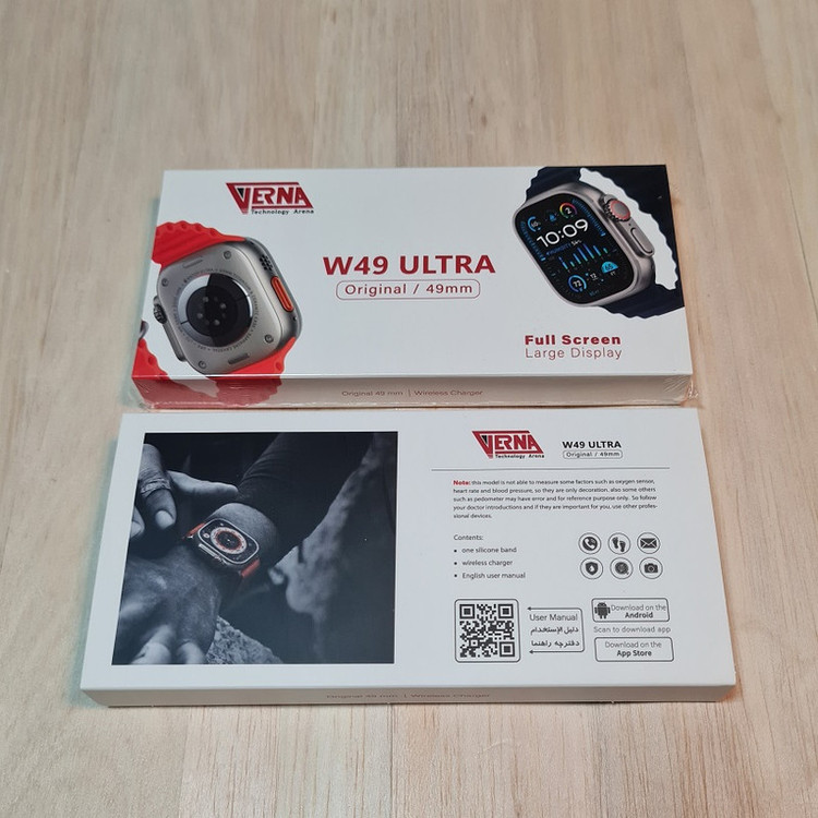 ساعت هوشمند ورنا مدل W49 Ultra