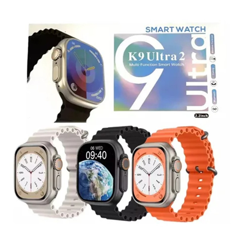 ساعت هوشمند سایز 48 میلیمتری، مدل K9 ULTRA2 با بند سیلیکونی