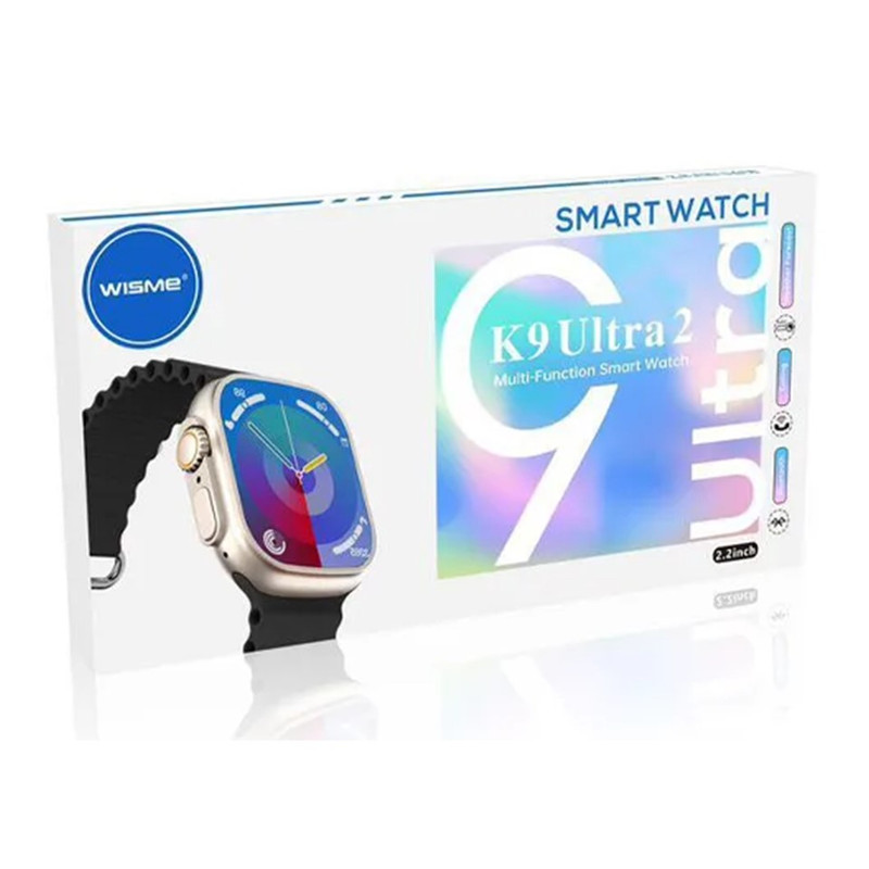 ساعت هوشمند سایز 48 میلیمتری، مدل K9 ULTRA2 با بند سیلیکونی