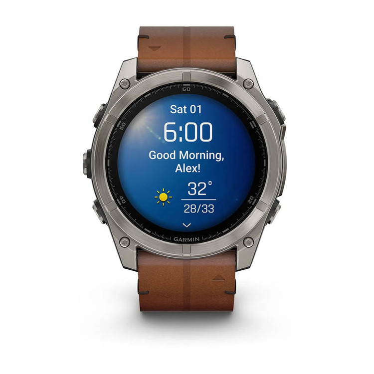 ساعت هوشمند گارمین مدل Fenix 8 - 51mm AMOLED، مناسب برای ورزش، روزمره، دارای قابلیتهای صفحه نمایش رنگی، کنترل موسیقی، کنترل سطح اکسیژن خون، بند سیلیکونی، فناوری GPS، با حافظه داخلی 32 گیگابایت