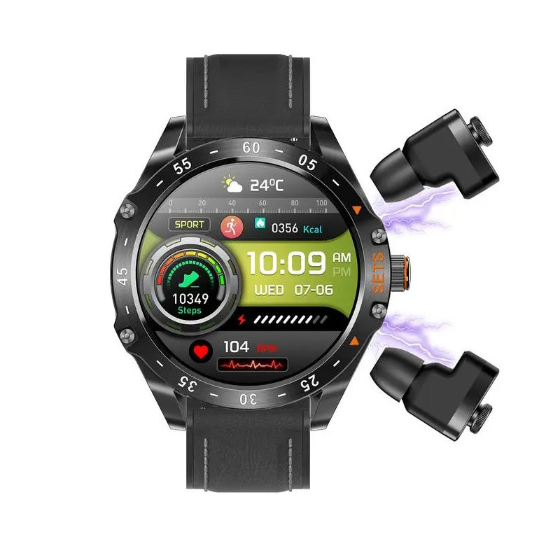 ساعت هوشمند پرودو مدل APY BEST HYPE SMART 1008 دارای قابلیت های صفحه نمایش رنگی، صفحه نمایش لمسی، کنترل موسیقی (Music Player)، قابلیت مکالمه از طریق بلوتوث بند چرم مصنوعی
