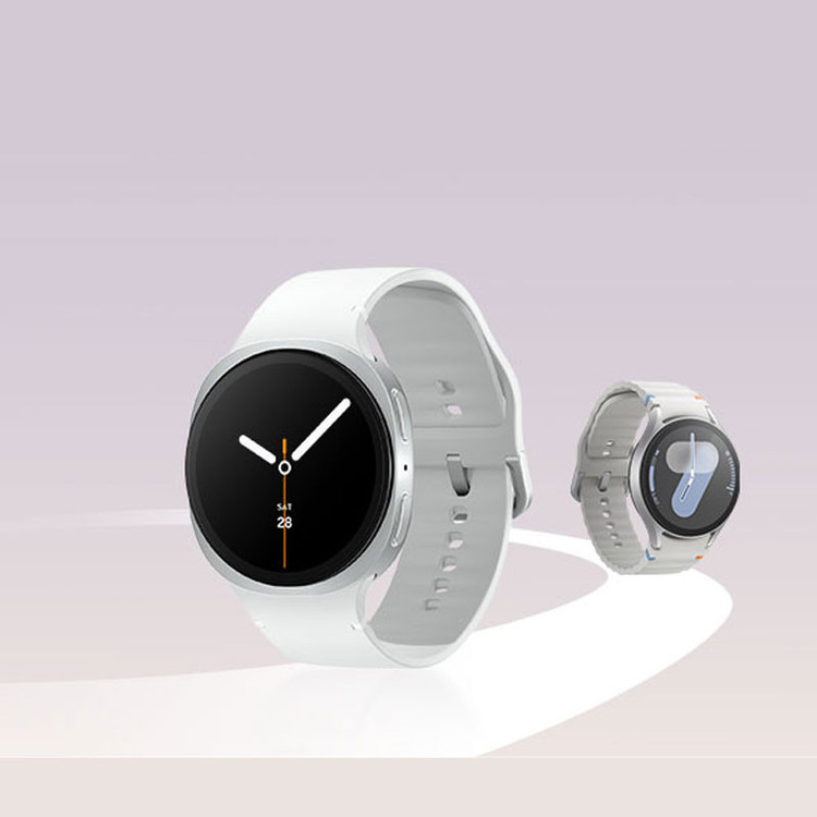 ساعت هوشمند 44 میلیمتری سامسونگ مدل Galaxy Watch 8 با بند پلاستیکی