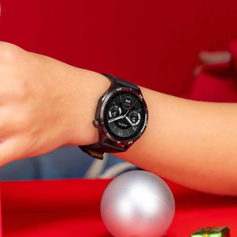 ساعت هوشمند 47 میلیمتری میبرو مدل Watch GT XPAW026 با بند چرمی