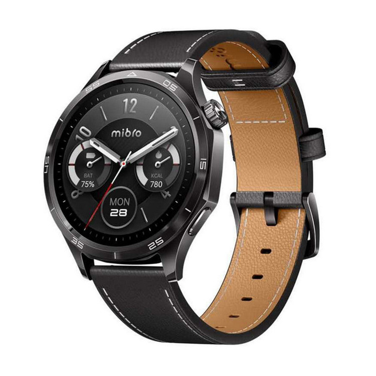 ساعت هوشمند 47 میلیمتری میبرو مدل Watch GT XPAW026 با بند چرمی