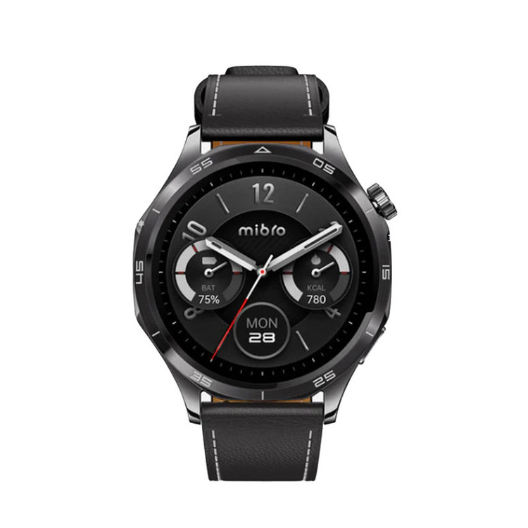 ساعت هوشمند 47 میلیمتری میبرو مدل Watch GT XPAW026 با بند چرمی