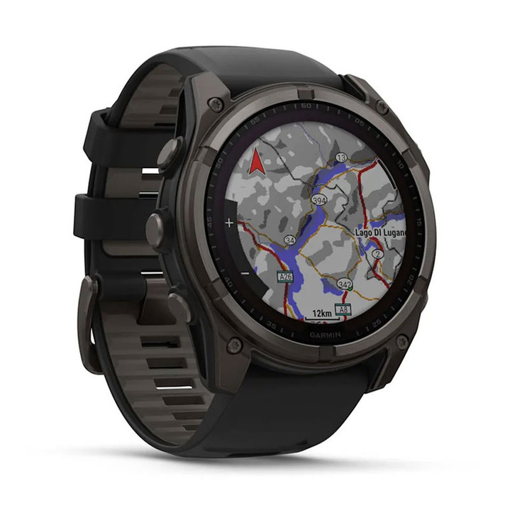 ساعت هوشمند 51 میلیمتری گارمین مدل Fenix 8 Solar Sapphire با بند سیلیکونی