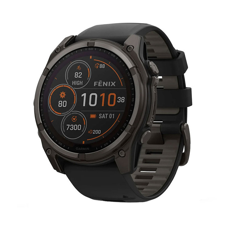 ساعت هوشمند 51 میلیمتری گارمین مدل Fenix 8 Solar Sapphire با بند سیلیکونی